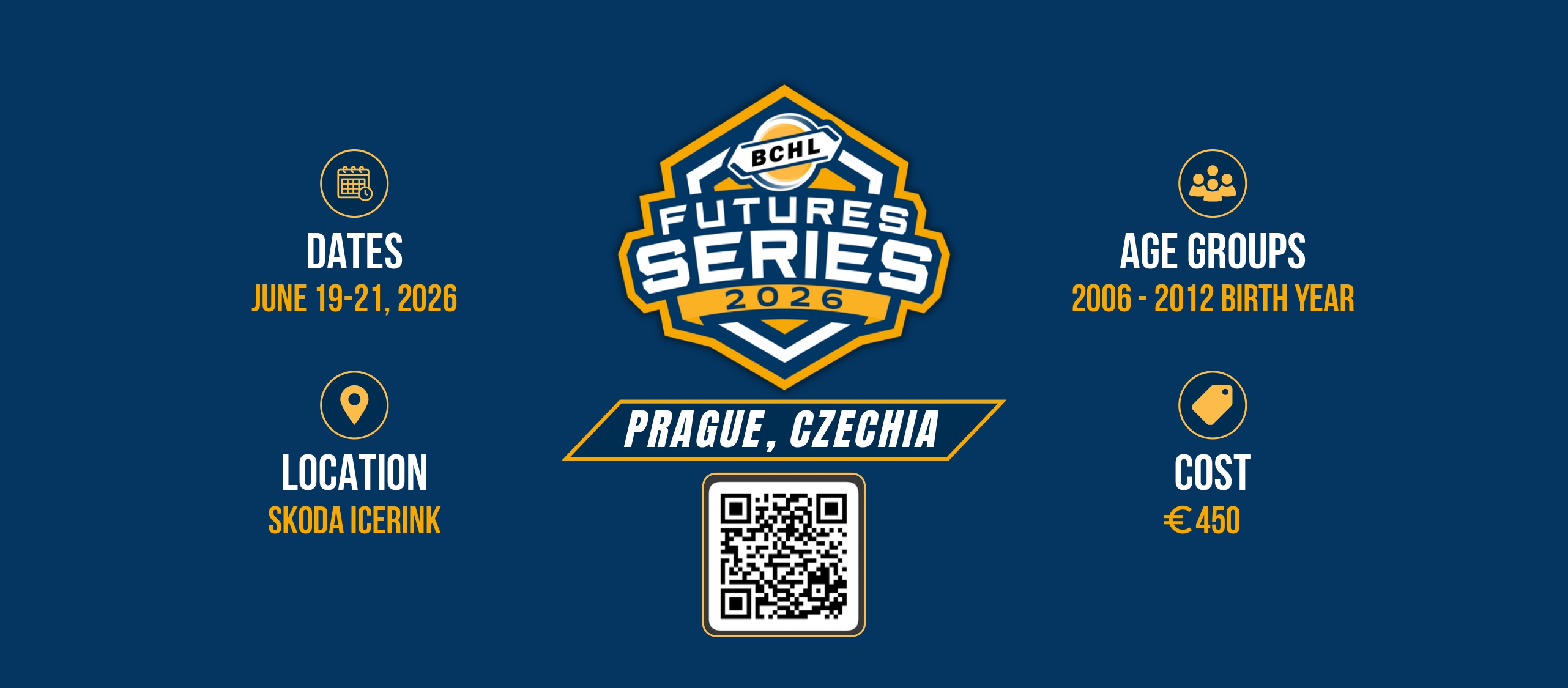 BCHL Futures Series 2026 – kemp v Praze, 19.–21. června 2026